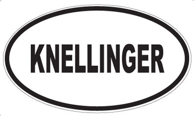 KNELLINGER - Oval Magnet