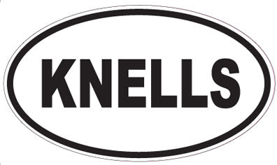 KNELLS - Oval Sticker