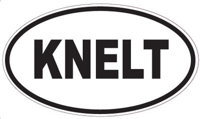 KNELT - Oval Sticker