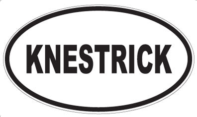 KNESTRICK - Oval Magnet