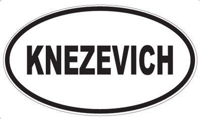 KNEZEVICH - Oval Magnet