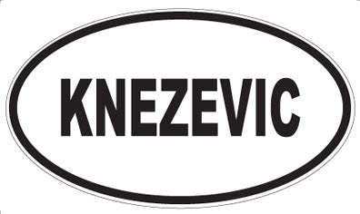 KNEZEVIC - Oval Magnet
