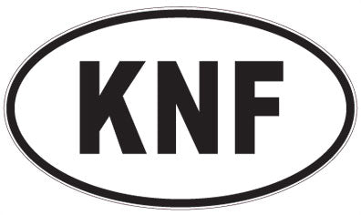KNF - 3 Letter Initials Oval Magnet