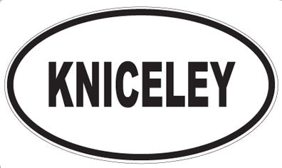 KNICELEY - Oval Magnet