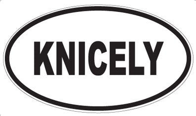 KNICELY - Oval Magnet
