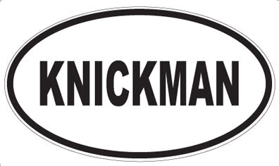 KNICKMAN - Oval Magnet