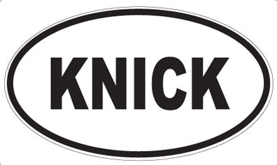 KNICK - Oval Magnet