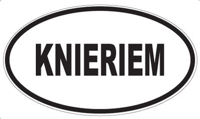 KNIERIEM - Oval Magnet