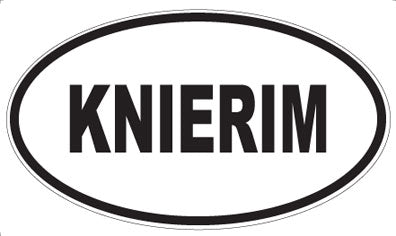 KNIERIM - Oval Magnet