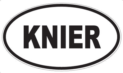 KNIER - Oval Magnet