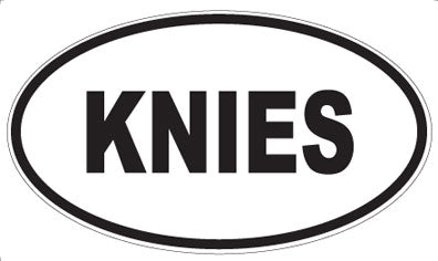 KNIES - Oval Magnet