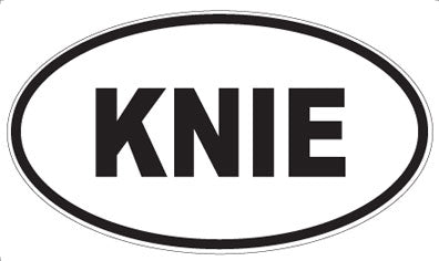 KNIE - Oval Magnet