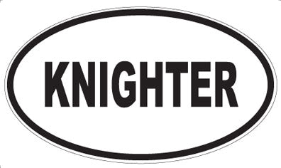 KNIGHTER - Oval Magnet