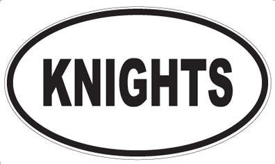 KNIGHTS - Oval Magnet