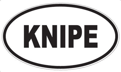 KNIPE - Oval Magnet