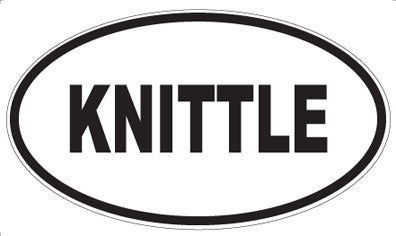 KNITTLE - Oval Magnet