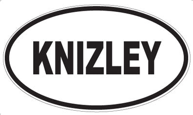 KNIZLEY - Oval Magnet