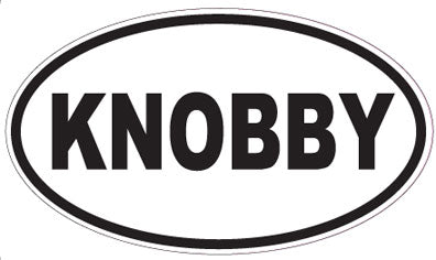 KNOBBY - Oval Sticker