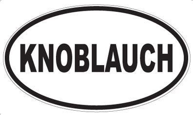 KNOBLAUCH - Oval Magnet
