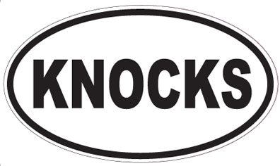 KNOCKS - Oval Sticker
