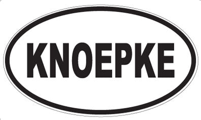 KNOEPKE - Oval Magnet