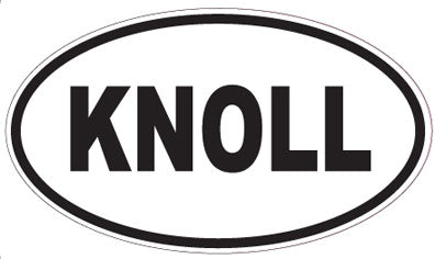 KNOLL - Oval Sticker