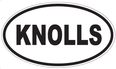 KNOLLS - Oval Sticker