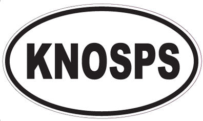 KNOSPS - Oval Sticker
