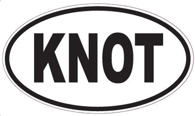 KNOT - Oval Sticker