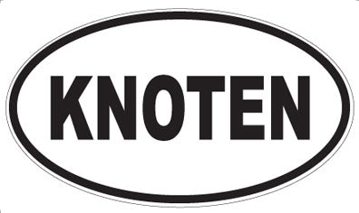 KNOTEN - Oval Magnet
