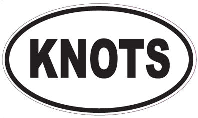 KNOTS - Oval Sticker
