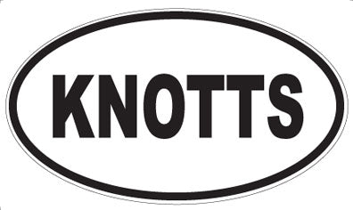 KNOTTS - Oval Magnet