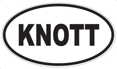 KNOTT - Oval Magnet