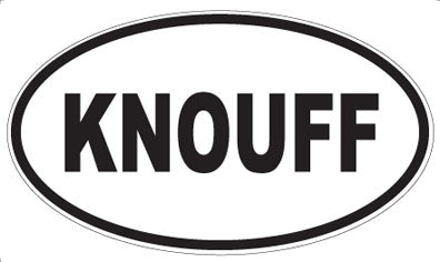 KNOUFF - Oval Magnet