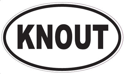 KNOUT - Oval Sticker