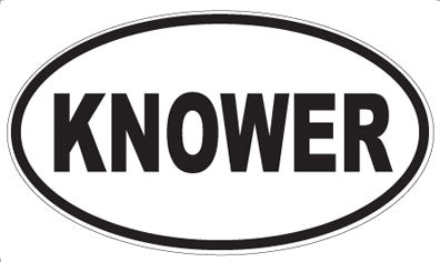 KNOWER - Oval Magnet
