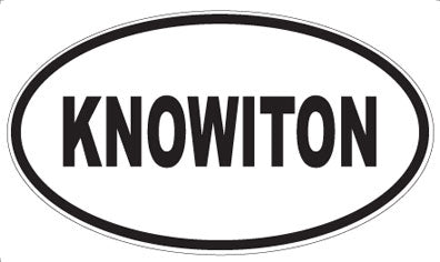 KNOWITON - Oval Magnet