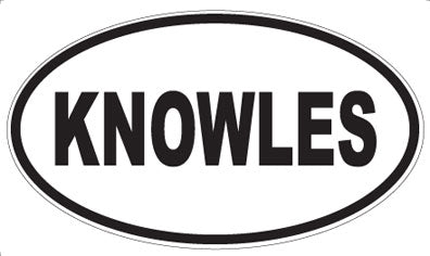 KNOWLES - Oval Magnet