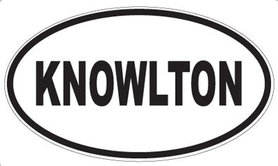 KNOWLTON - Oval Magnet