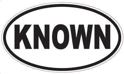 KNOWN - Oval Magnet