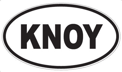 KNOY - Oval Magnet