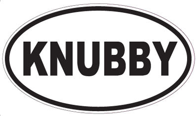 KNUBBY - Oval Sticker