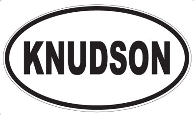 KNUDSON - Oval Magnet