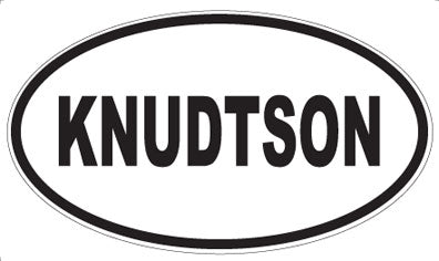 KNUDTSON - Oval Magnet