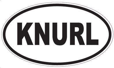 KNURL - Oval Sticker