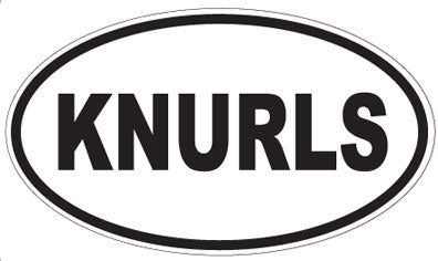 KNURLS - Oval Sticker