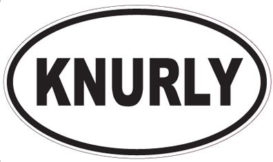 KNURLY - Oval Sticker