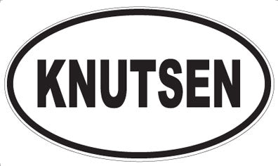 KNUTSEN - Oval Magnet