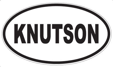 KNUTSON - Oval Magnet