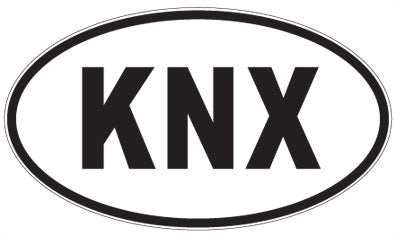 KNX - 3 Letter Initials Oval Magnet
